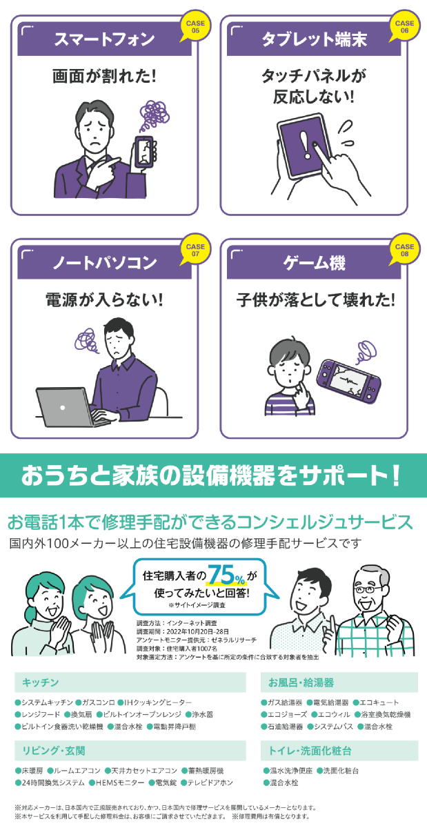 月々の出費が軽減されるだけでなく、お守りできる機器も増えます。